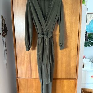 Young Fabulous & Broke Olive Jumpsuit